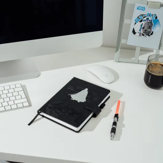 QUADERNO PREMIUM A5 CON PENNA SPADA LASER STAR WARS DARTH VADER