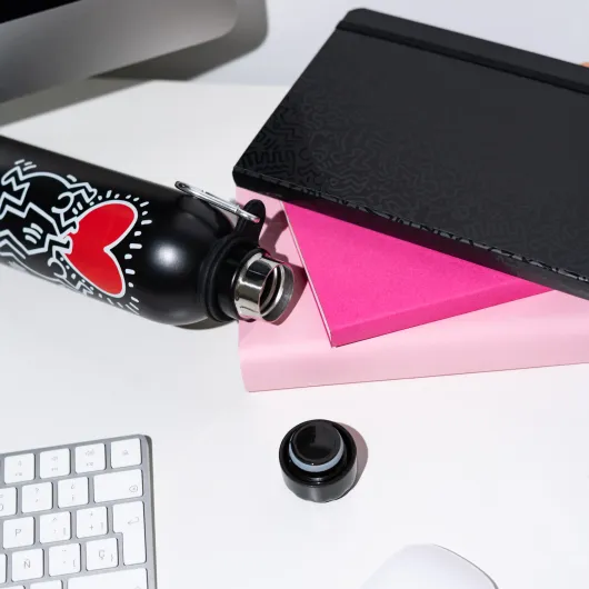 BOTTIGLIA METALLICA TERMICA HOT&COLD 500ML KEITH HARING