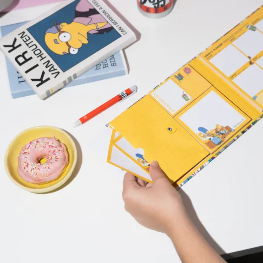 PLANNER SETTIMANALE CON NOTE ADESIVE THE SIMPSONS