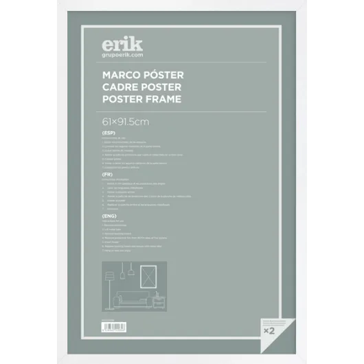 CORNICE POSTER 61X91,5 CM MDF BIANCO