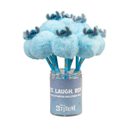 SET 10 PENNE CON POMPON DISNEY STITCH TROPICAL