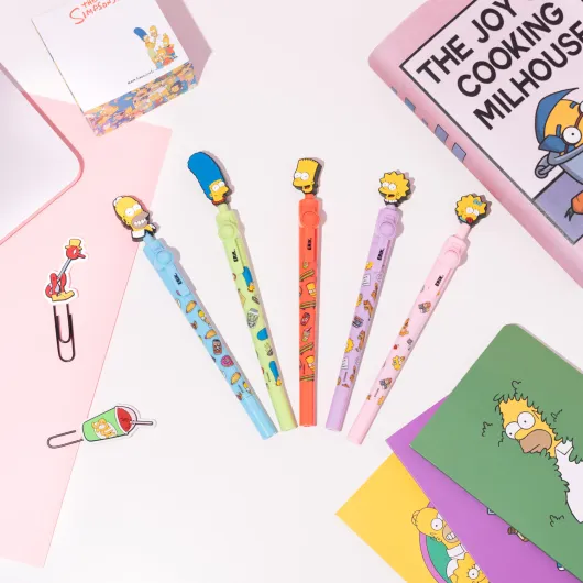 SET 25 PENNE TOPPER GIREVOLE THE SIMPSONS