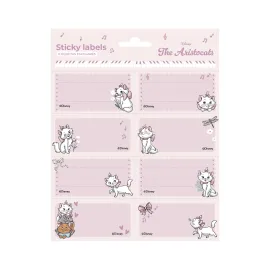 ETICHETTE ADESIVE DISNEY GLI ARISTOGATTI MINOU