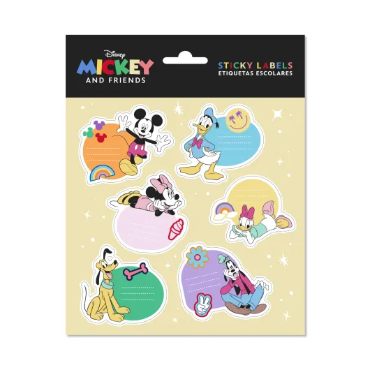 ETICHETTE ADESIVE PREMIUM DISNEY MICKEY E I SUOI AMICI