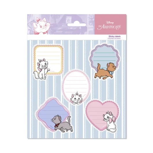 ETICHETTE ADESIVE PREMIUM DISNEY GLI ARISTOGATTI MINOU