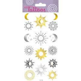 TATUAGGI TEMPORANEI SOLI E LUNE
