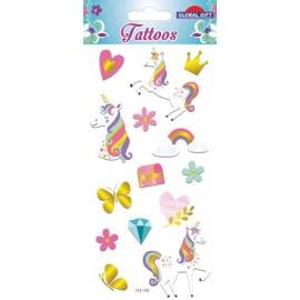 TATUAGGI TEMPORANEI UNICORNI