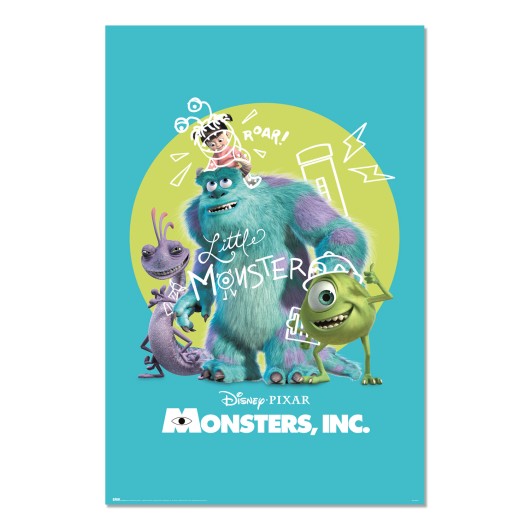 POSTER DISNEY PIXAR MONSTERS & CO 25° ANNIVERSARIO