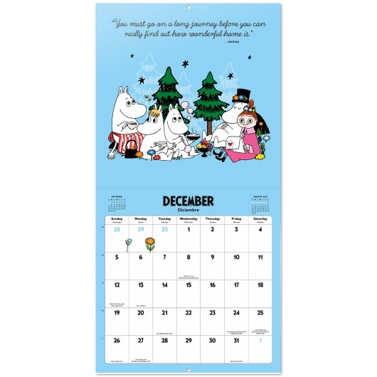CALENDAR 2027 30X30 MOOMIN USA