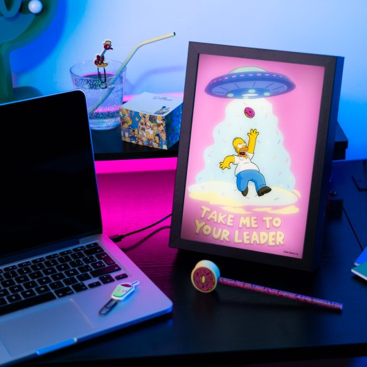 STAMPA RETROILLUMINATA INCORNICIATA THE SIMPSONS