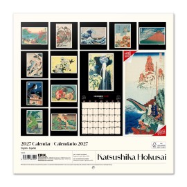 CALENDAR 2027 30X30 HOKUSAI USA 2