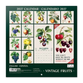 CALENDAR 2027 30X30 BOTANY FRUITS USA 2