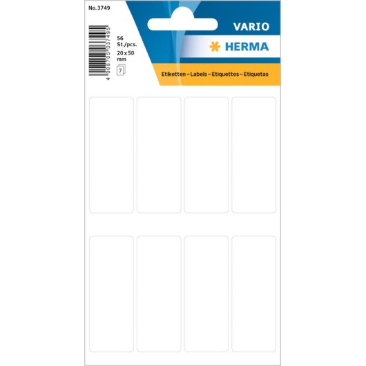 STICKERS VARI 20X50MM BIANCHI