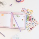 DIARIO SCOLASTICO GIORNALIERO 2026/2027 TAGLIA M RILEGATURA CUCITA 11 MESI KAWAII