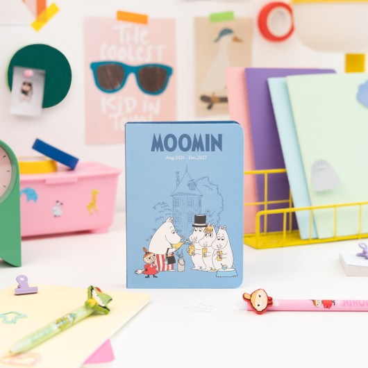 DIARIO SCOLASTICO SETTIMANALE 2026/2027 POCKET 17 MESI MOOMIN