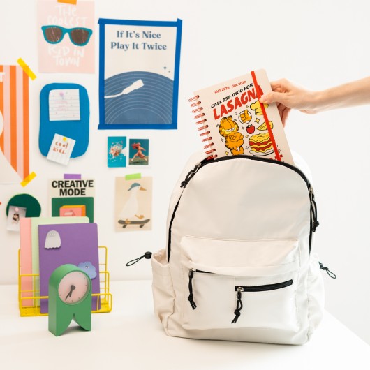 DIARIO SCOLASTICO SETTIMANALE 2026/2027 FORMATO A5 12 MESI GARFIELD