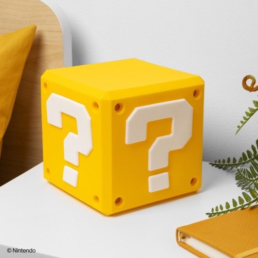 LAMPADA SQUISHY RICARICABILE IN SILICONE BLOCCO INTERROGATIVO MARIO