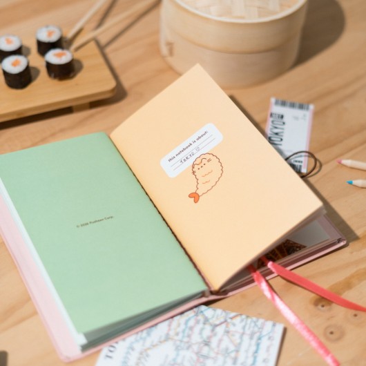 QUADERNO DA VIAGGIO TRIPLO PUSHEEN SUSHI ROLL
