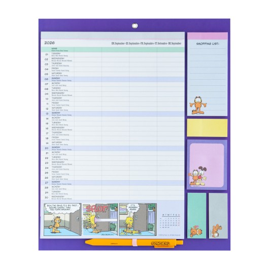 PLANNER CON CALAMITA 2026/2030 GARFIELD
