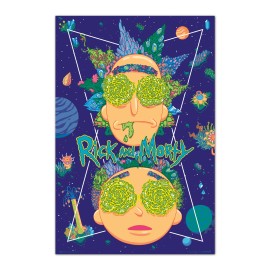 POSTER RICK & MORTY HIGH IN THE SKY