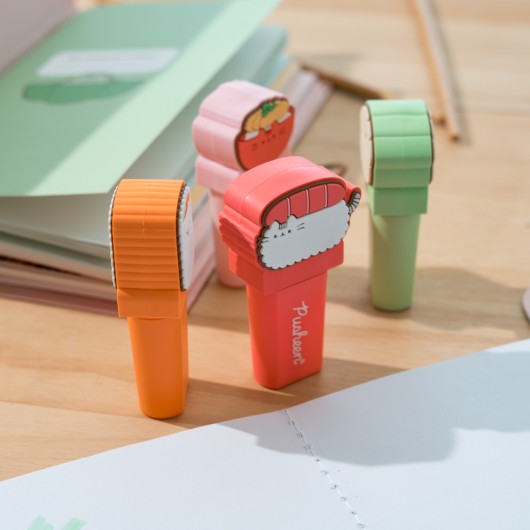 SET DI 4 EVIDENZIATORI CON TOPPER PUSHEEN SUSHI ROLL