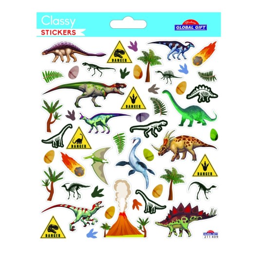 ADESIVI CLASSY DINOSAURI