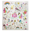 ADESIVI CLASSY CASTELLO E UNICORNI GLITTER