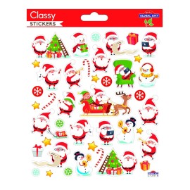 ADESIVI CLASSY NATALE BABBO NATALE