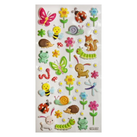 ADESIVI TWEENY FOAMY DECOR ANIMALI PRIMAVERA