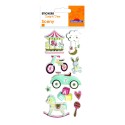 ADESIVI SCENY SCRAP & DECO GIOSTRA IN RILIEVO