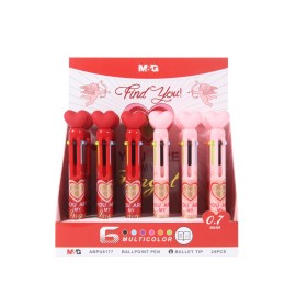 DISPLAY PENNE 6 IN 1 CUORI DI SAN VALENTINO