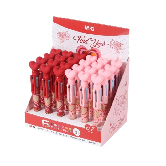 DISPLAY PENNE 6 IN 1 CUORI DI SAN VALENTINO