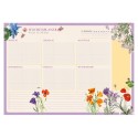 BLOC PLANNER SETTIMANALE A3 BOTANICAL WILD FLOWERS TEDESCO KOKONOTE