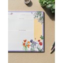 BLOC PLANNER SETTIMANALE A3 BOTANICAL WILD FLOWERS TEDESCO KOKONOTE