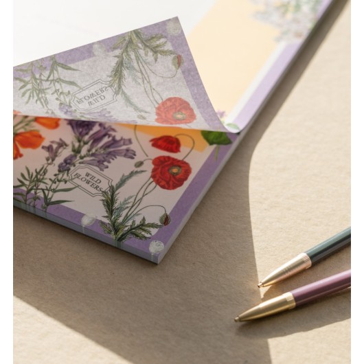 BLOC PLANNER SETTIMANALE A3 BOTANICAL WILD FLOWERS TEDESCO KOKONOTE