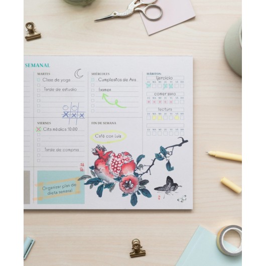 PLANNER SETTIMANALE A4 JAPANESE ESPAÑOL