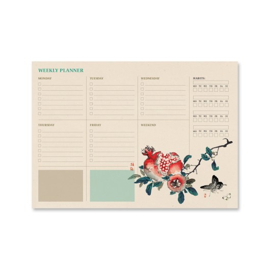 PLANNER SETTIMANALE A4 JAPANESE INGLES