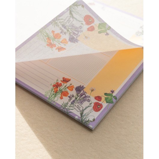 BLOC PLANNER SETTIMANALE A4 BOTANICAL WILD FLOWERS ITALIANO KOKONOTE