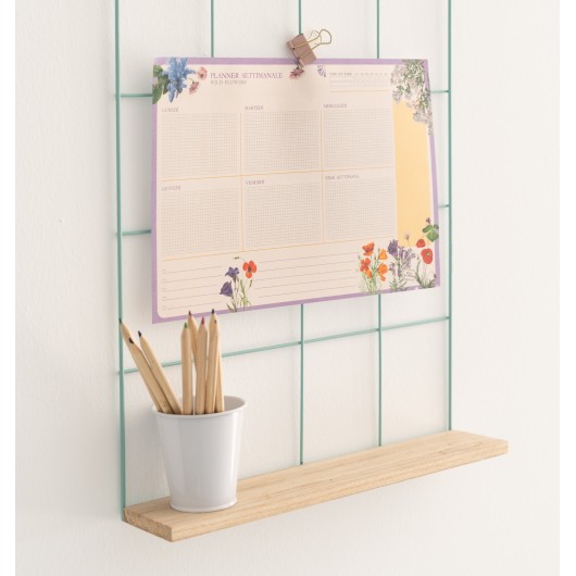 BLOC PLANNER SETTIMANALE A4 BOTANICAL WILD FLOWERS ITALIANO KOKONOTE