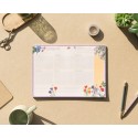BLOC PLANNER SETTIMANALE A4 BOTANICAL WILD FLOWERS TEDESCO KOKONOTE