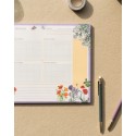 BLOC PLANNER SETTIMANALE A4 BOTANICAL WILD FLOWERS PORTOGHESE KOKONOTE