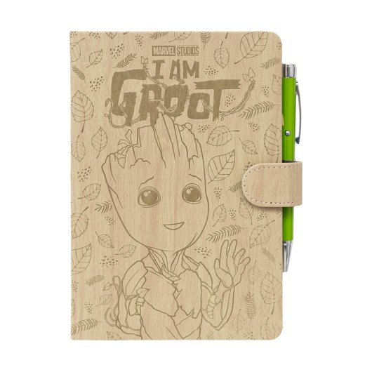 QUADERNO PREMIUM A5 CON PENNA PROIETTORE MARVEL GROOT