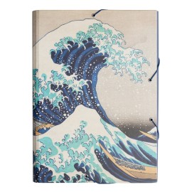 CARTELLA 3 LEMBI HOKUSAI LA GRANDE ONDA DI KANAGAWA