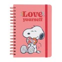 QUADERNO COPERTINA RIGIDA A5 SNOOPY LOVE YOURSELF