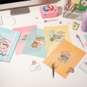 RACCOGLITORE A 4 ANELLI IN POLIPROPILENE PUSHEEN