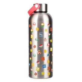 BOTTIGLIA D’ACQUA IN ALLUMINIO CON MANICO SUPER MARIO 2