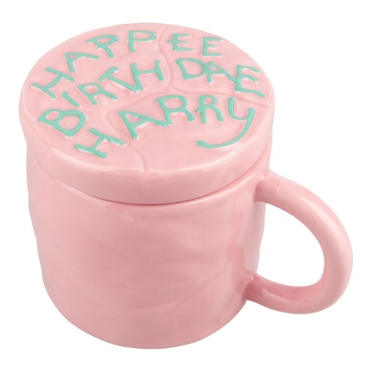 TAZZA CON COPERCHIO TORTA BUON COMPLEANNO