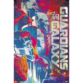 POSTER MARVEL GUARDIANES DE LA GALAXIA 2
