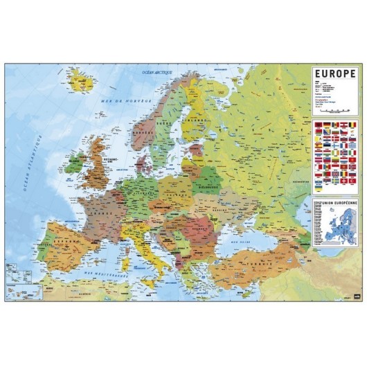POSTER CARTE EUROPE