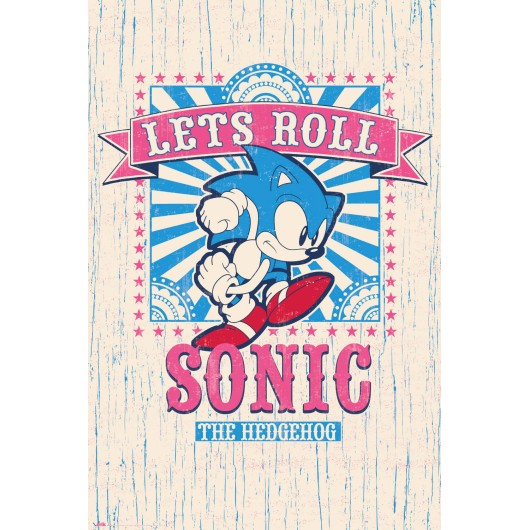 POSTER SONIC LET´S ROLL